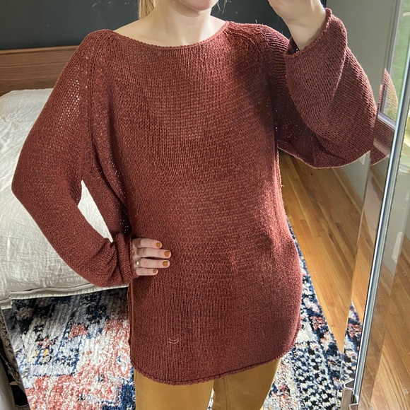 Rust Knit American Apparel Sweater - Picture 2 of 4